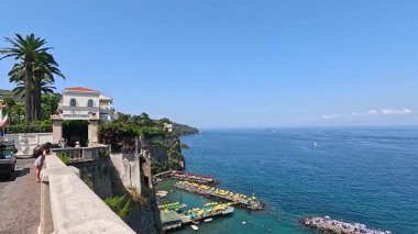 Beautiful coastal scenery in Sorrento, Naples, Italy