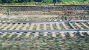 İtalya, Torino 'da demiryolu rayları ve manzaraları