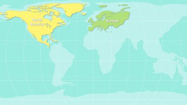 Renkli kıtalar zamanla renk değiştirir