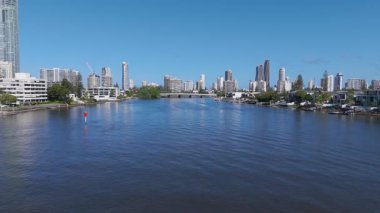 Gold Coast 'un kentsel manzarasının panoramik görüntüsü
