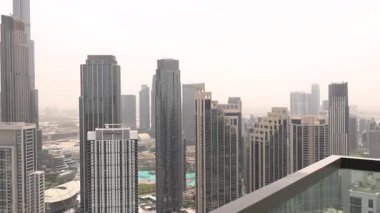 Dubai 'nin gökdelenleri ve Burç Halife' nin panoramik manzarası