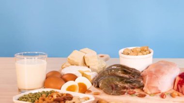 Masada gösterilen protein zengini gıdaların çeşitliliği