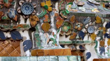 Tapınağın dekorasyonuna yakın çekim