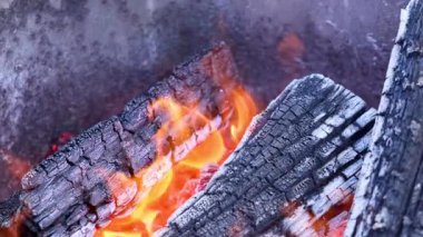 Ateş ve közle yanan odun