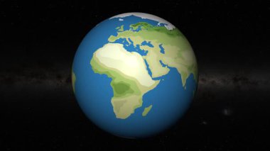 Canlandırma sekansı Dünya 'da Viyana' ya yakınlaşıyor