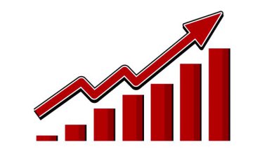 Değişen çubuk grafiklerini gösteren animasyon dizisi