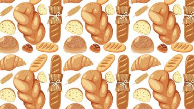 Ekmek çeşitleri farklı arkaplanlarda geçiş yapıyor