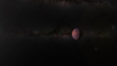 Mars 'a odaklanan sabit bir yakınlaştırma dizisi.