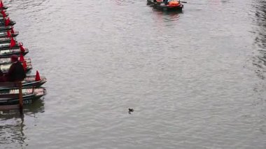 Turistler nehirde rehberli rafting deneyimi yaşıyorlar