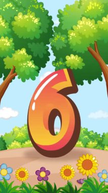 Çocuklar canlı, hareketli bir orman ortamında altı numaralı dev ile etkileşime girerek oyun ve öğrenmeyi vurguluyor.