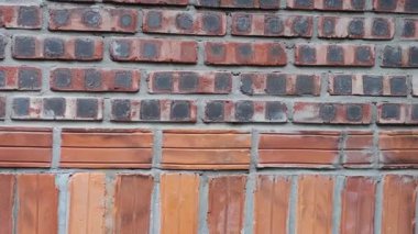 A series of images showing a brick wall.