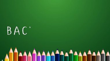 Colorful pencils forming 'Back to School' text