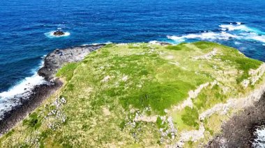 Drone captures stunning island and ocean scenery