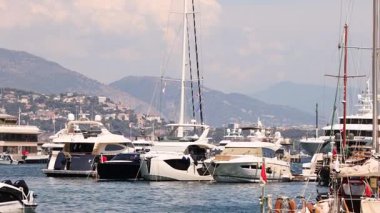 Monte Carlo limanına lüks yatlar yanaştı.