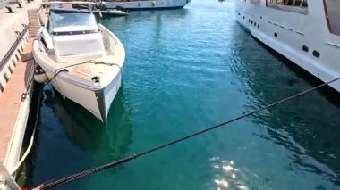 Monte Carlo rıhtımında demirli yatlar