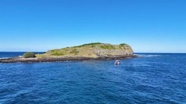Cook Adası 'nın doğal güzelliğinin hava görüntüleri.