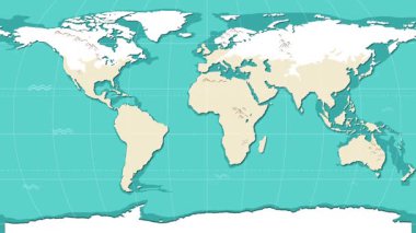 Pasaportlar ve dünya haritası canlandırması