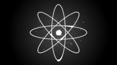 Atom benzeri bir yapının canlandırılmış ilerlemesi