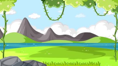 Dinozorlar canlı bir manzarada büyük bir altı numarayla etkileşime girer, canlı bir sahnede eğitim ve animasyonu harmanlarlar.