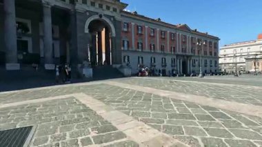 Tarihi Napoli Meydanı 'nda gündüz faaliyetleri