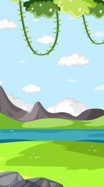 Renkli dinozorlar, dağları ve nehri olan bereketli, hareketli bir arazide yedi büyük sayıdaki dinozorun etrafında toplanırlar.