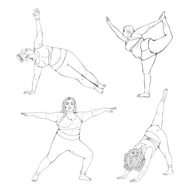 Kıvrımlı kadınlar resim koleksiyonunu özetliyor