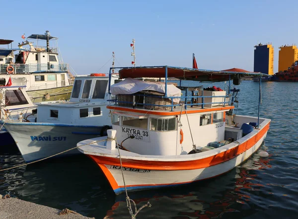 Тасуку Силифке Турция Октябрь Рыболовные Лодки Порту Тасуку Октября 2022 — стоковое фото