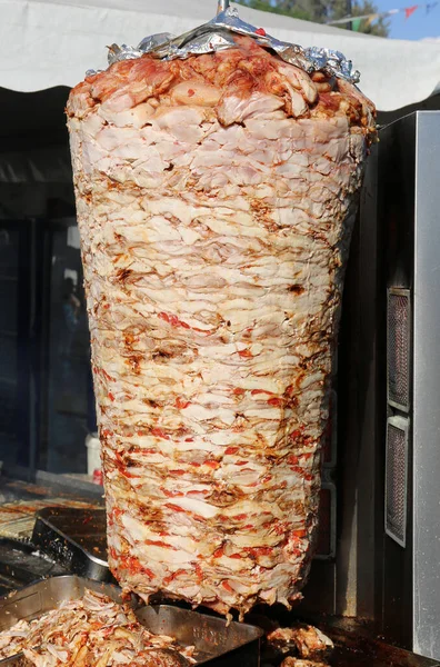 Deliziosa Cucina Pollo Doner Kebab Alla Griglia Taste Adana Food — Foto Stock