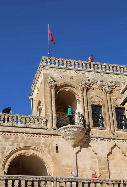 Midyat Mardin Turkey Oktober Oidentifierade Turister Besöker Old Mansion Oktober — Stockfoto