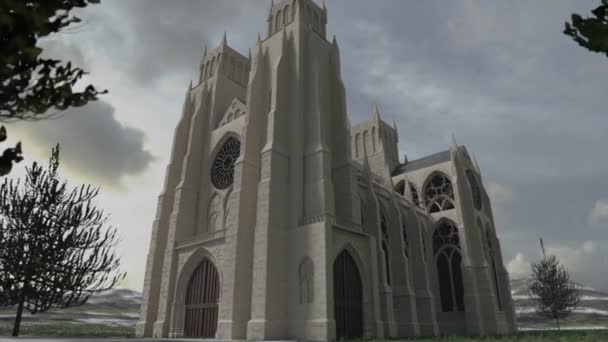 Animation Une Cathédrale Gothique — Video
