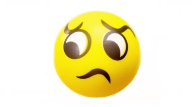 Changing soft balls with emoji faces 