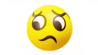 Changing soft balls with emoji faces 