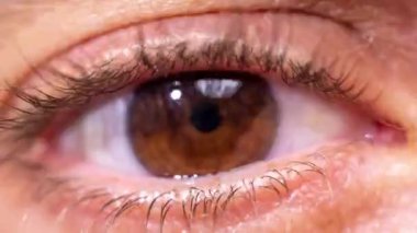 Retina taraması veri bilgisinin üstü kapalı olan bir gözün görüntüsünü kapat