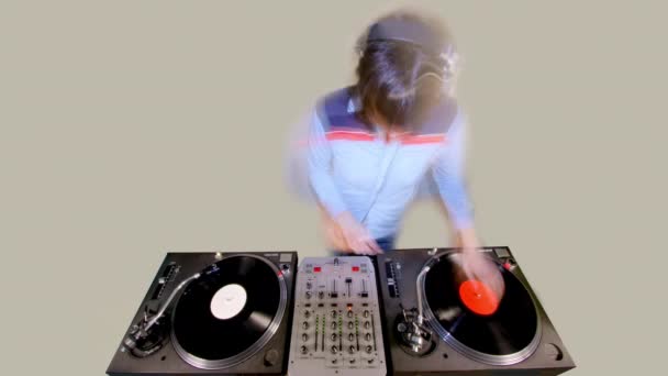 Female Opaque Opacity Turntables — Stockvideo