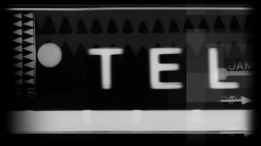 Universal leader cinema countdown intro with glitches and scratches