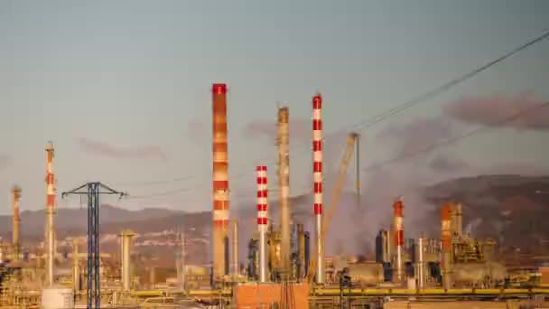 Ipari Erőművek Energiatelepek Klipjei Videó Energiaügy Környezetszennyezés Éghajlatváltozás Környezetvédelmi Kérdések — Stock videók