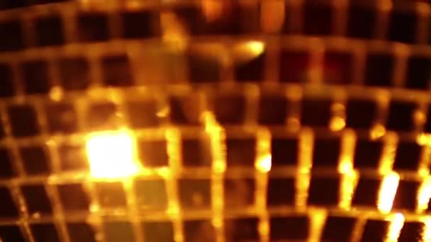 Une Boule Disco Colorée Avec Des Effets Lumières Lasers — Video