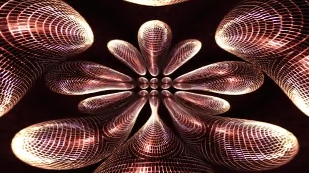 Colourful Disco Ball Lights Made Hypnotic Liquid Pattern — 图库视频影像