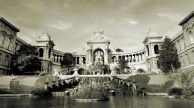 Timelapse of palais longchamp, marseille, france