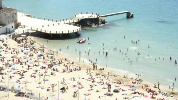 Timelapse Una Playa Marsella Francia — Vídeo de stock