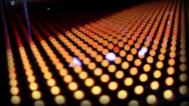 Renkli ışık ve LED 'lerden yapılan soyut ışık hareketi desenleri