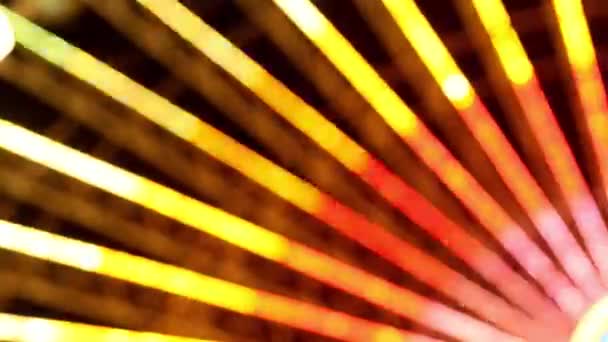 Renkli Işık Led Lerden Yapılan Soyut Işık Hareketi Desenleri — Stok video