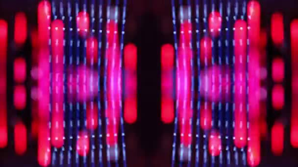 Abstrakte Lichtbewegungsmuster Aus Farbigen Lichtern Und Leds — Stockvideo