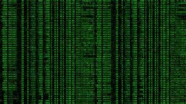Bilgisayar kodu ve veri akışı. kullanışlı arkaplan programlama videosu