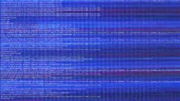 컴퓨터 코드와 데이터 스트림 프로그래밍 비디오 — 비디오