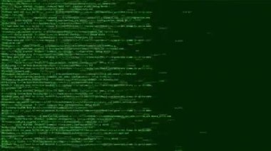Bilgisayar kodu ve veri akışı. kullanışlı arkaplan programlama videosu