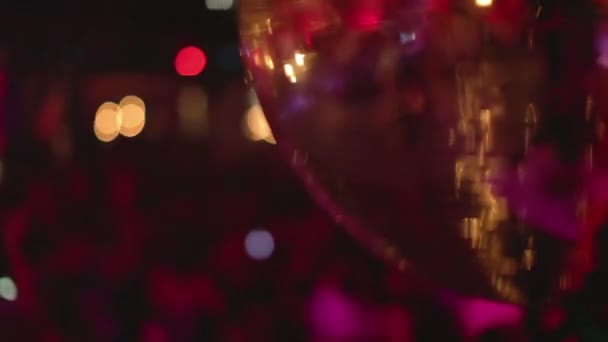 Zeitraffer Einer Menschenmenge Einem Nachtclub — Stockvideo