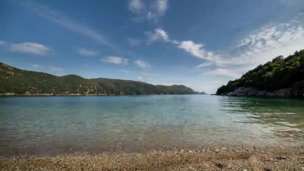 Pantai Yang Indah Dekat Igoumenitsa Yunani — Stok Video