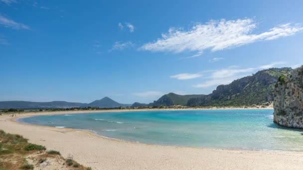 Oszałamiająca Plaża Voidokilia Peloponezie Grecja — Wideo stockowe