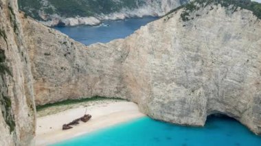 Zakynthos, Yunanistan 'daki Navagio gemi enkazının Zaman Kaynağı